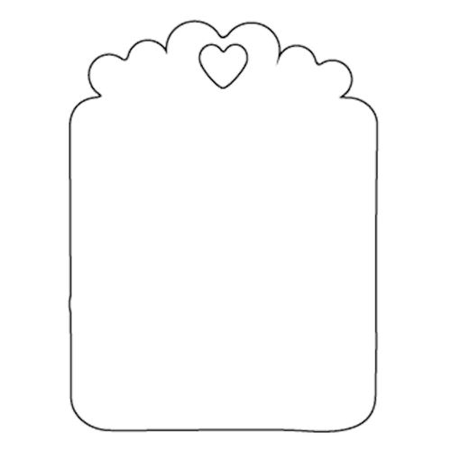 Sagoma in Legno Tag Cuori