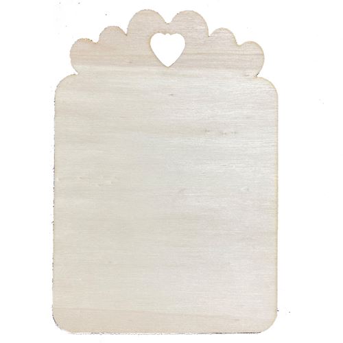 Sagoma in Legno Tag Cuori