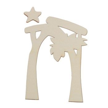 Sagoma in legno Capanna Nativita'