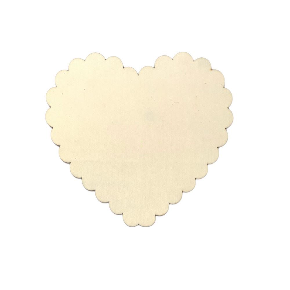 Sagoma in legno Cuore Smerlato