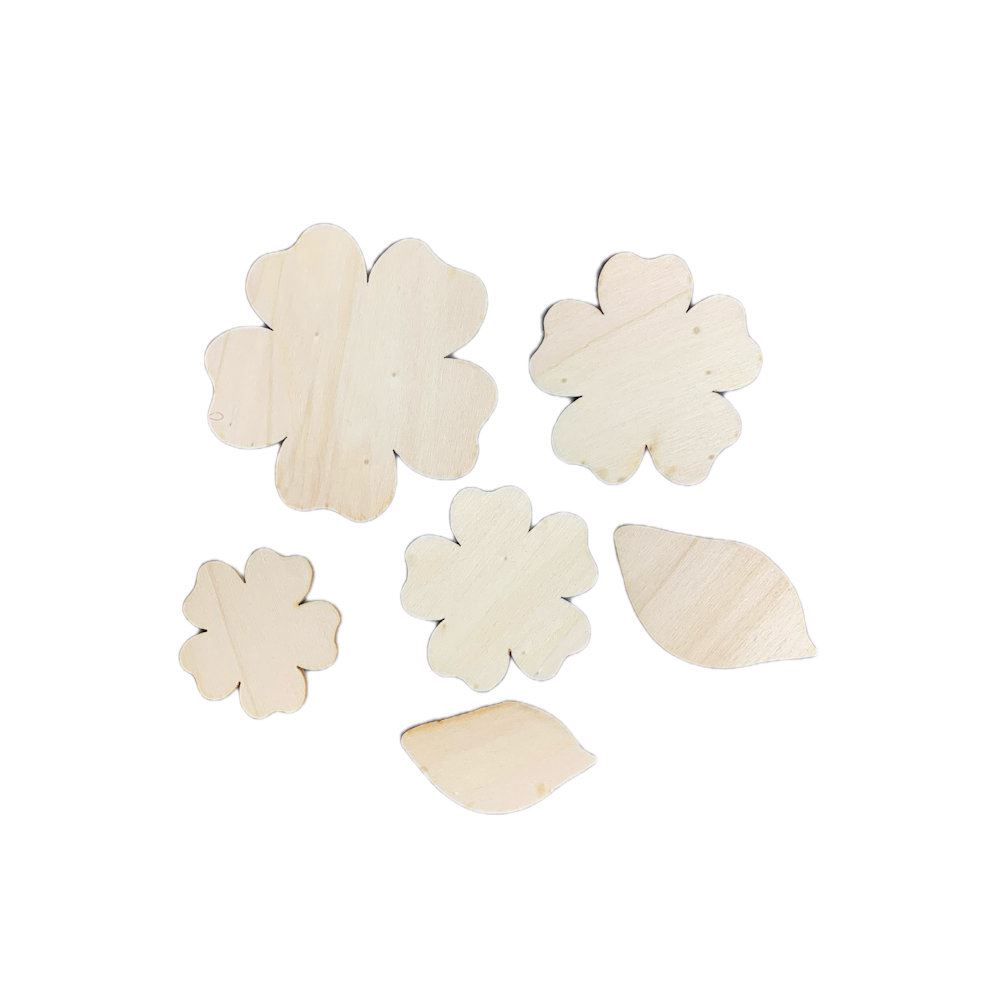 Sagoma in legno Fiori Misti