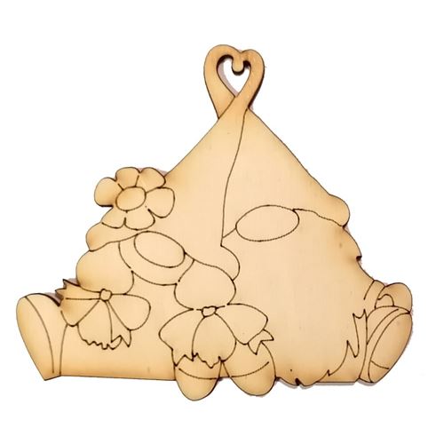 Sagoma in legno Gnomi Innamorati