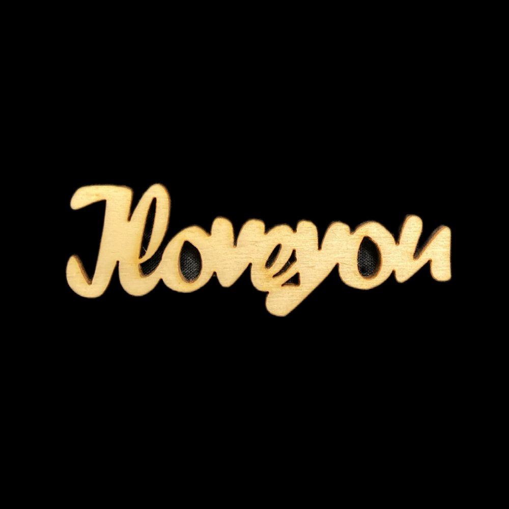 Sagoma in legno I Love You