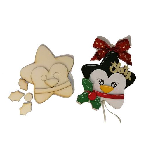 Sagoma in legno Kit Pinguino