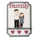 Sagoma in legno Mamma capelli ricci