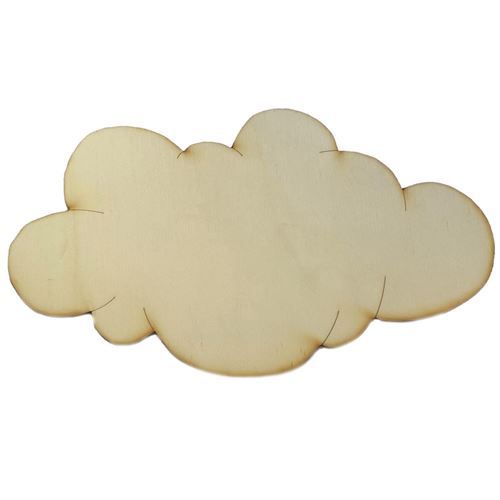 Legno Nuvola V3 - Decorazione Fai Da Te, 3 - 50 Cm, Dimensioni: 8 Cm