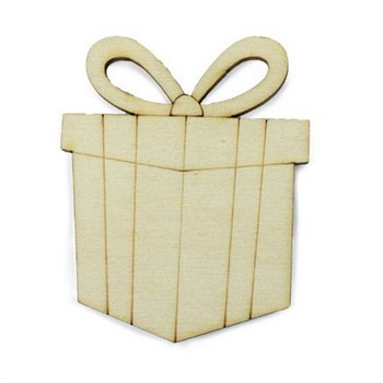 Sagoma in legno Pacchetto Regalo