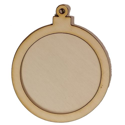 Sagoma in legno Pallina di Natale cm 14