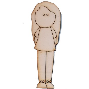 Sagoma in legno Ragazzina