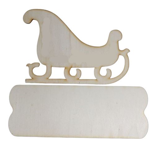 Sagoma in legno Slitta