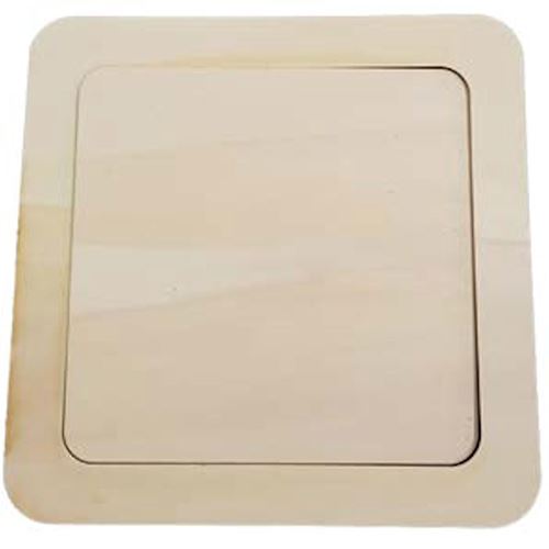 Sagoma in legno cornice in legno cm 25 x 25