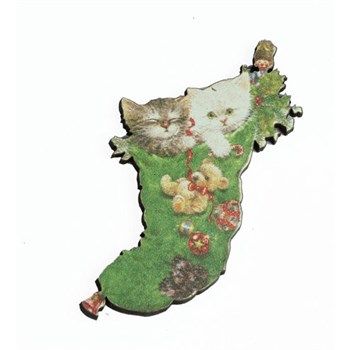 Sagoma in legno stampato Kittens