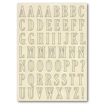 Sagome Intagliate Alfabeto Stampatello Maiuscolo