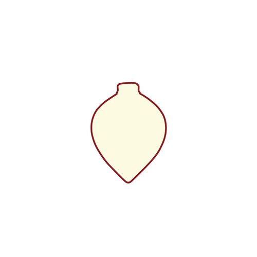 Sagome Pigne in Feltro Bianco