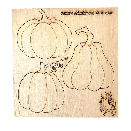 Sagome Zucche piccole in legno