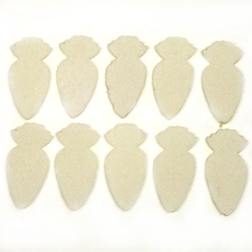 Sagome in Feltro Carote Bianche