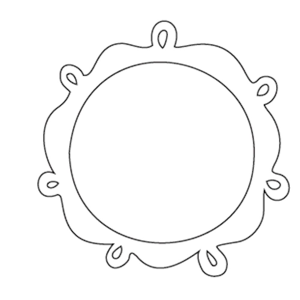 Sagome in Feltro Cerchio con gocce