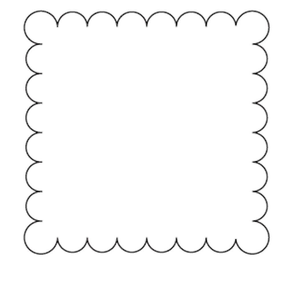 Sagome in Feltro Tag Quadrato Smerlato Rosso