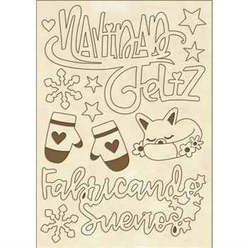 Sagome in legno Navidad Feliz