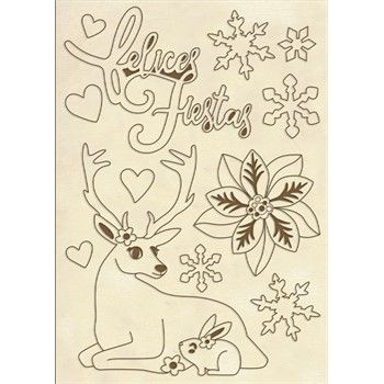 Sagome in legno Renna Felices