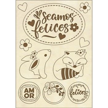 Sagome in legno Seamos Felices