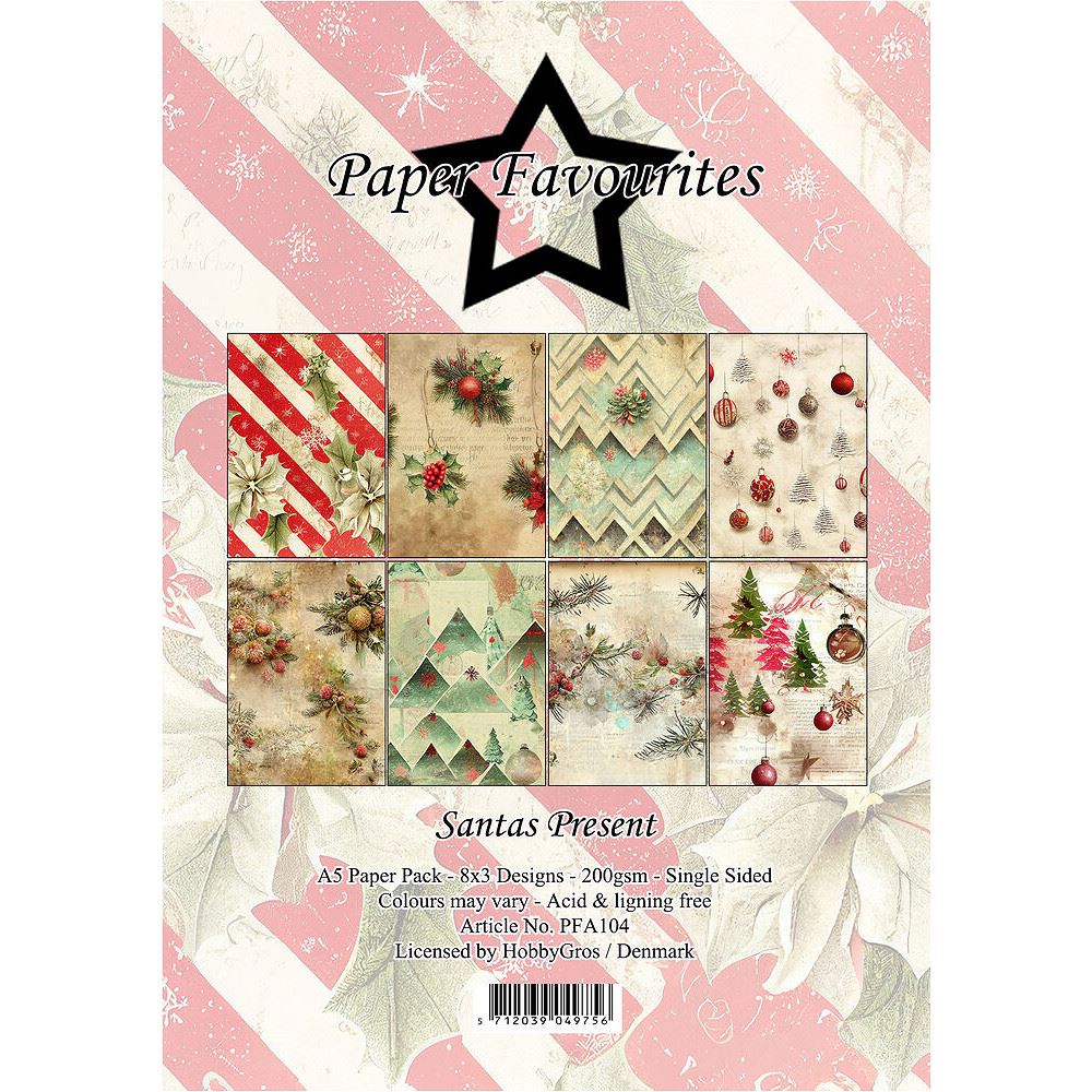 Santas Present A5 Paper Pack