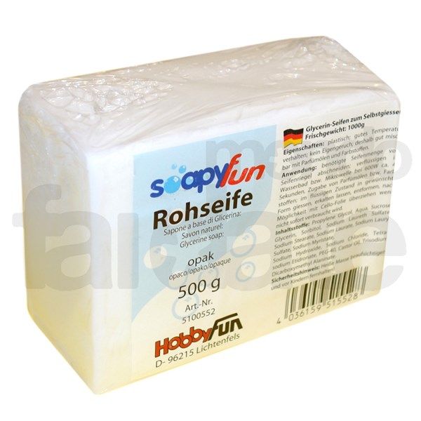 Sapone Bianco a base di glicerina gr 500