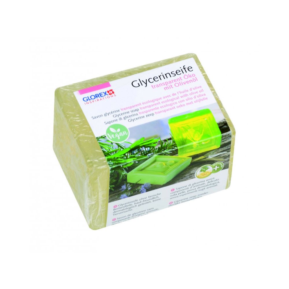 Sapone di Glicerina Trasparente Ecologico all'Olio d'Oliva gr 250