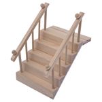 Scala Esterna in legno naturale