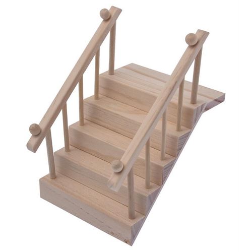 Scala Esterna in legno naturale