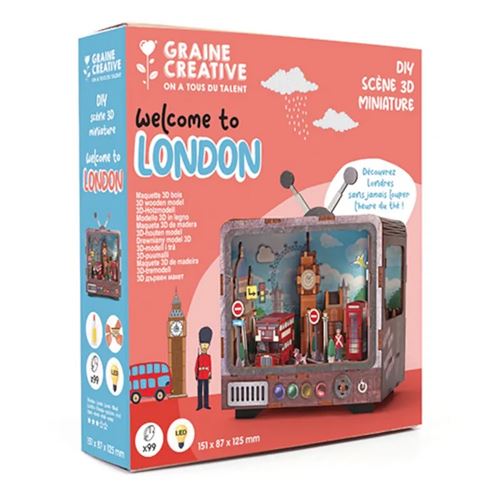 Scena 3D in legno Welcome to London