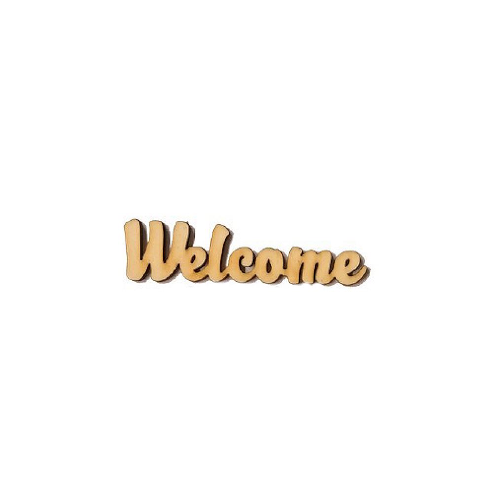 Scritta in Legno Welcome piccola