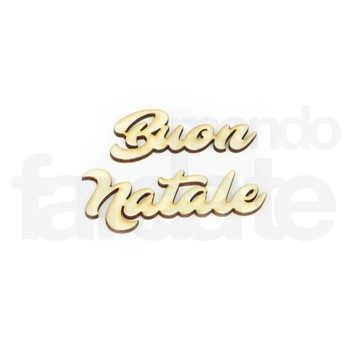 Scritta in legno Buon Natale media