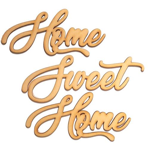 Scritta in legno Home Sweet Home