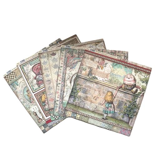 Set 5 Carte Alice nel Paese delle Meraviglie