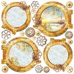 Set 6 Carte Vellum Coral Reef 15 x 15