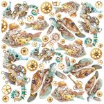 Set 6 Carte Vellum Coral Reef 15 x 15