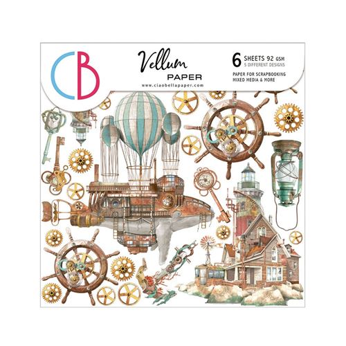 Set 6 Carte Vellum Coral Reef 15 x 15