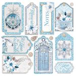 Set 6 Carte Vellum Elegance of Blue 15 x 15