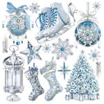 Set 6 Carte Vellum Elegance of Blue 15 x 15