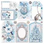 Set 6 Carte Vellum Elegance of Blue 15 x 15