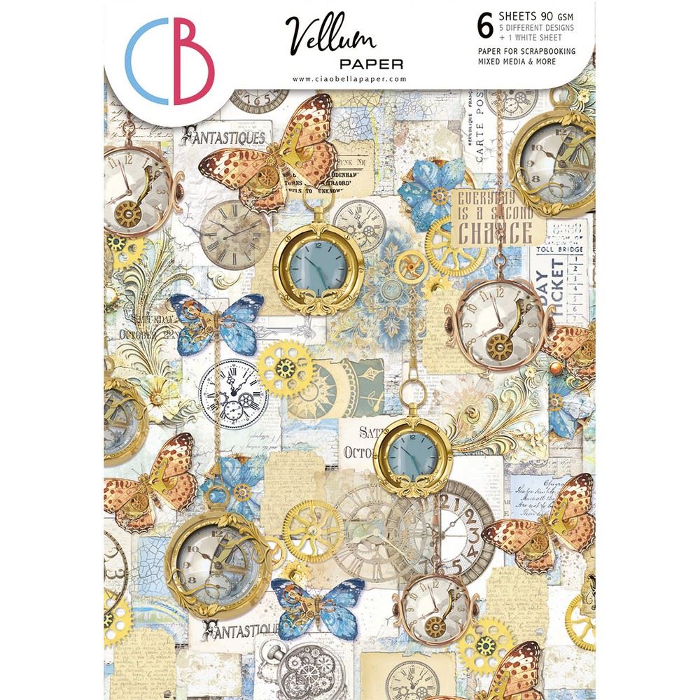 Set 6 Carte Vellum Esprit de Voyage A4