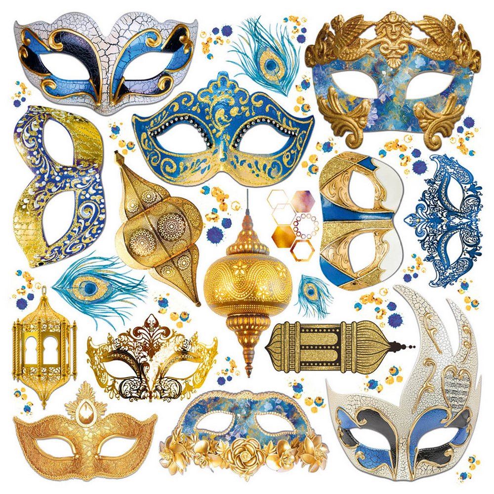 Set 6 Carte Vellum Indigo 15 x 15 Mondo Fai da Te