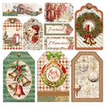 Set 6 Carte Vellum The Nutcracker Fussy Cut 15 x 15