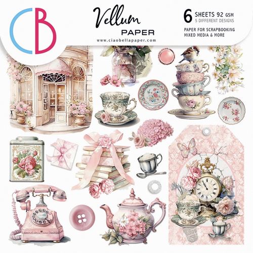 Set 6 Carte Vellum Timeless Memories 15 x 15
