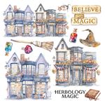 Set 6 Carte Vellum Wizard Academy 15 x 15