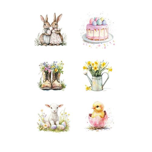 Set 8 Cartoncini da ritagliare Spring Assortiti