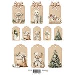 Set 8 Cartoncini da ritagliare Cozy Christmas Reprint