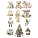 Set 8 Cartoncini da ritagliare Cozy Christmas Reprint
