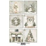 Set 8 Cartoncini da ritagliare Cozy Christmas Reprint